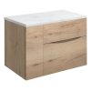 Glide II 2 Drawer Basin Unit 500 Windsor Oak (GL5000DWO+) - Image 5