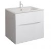 Glide II 2 Drawer Basin Unit 600 White Gloss (GL6000DWG+)