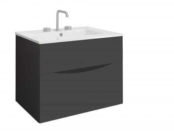 Glide II 2 Drawer Basin Unit 700 Matt Black (GL7000DBM+) - Image 4