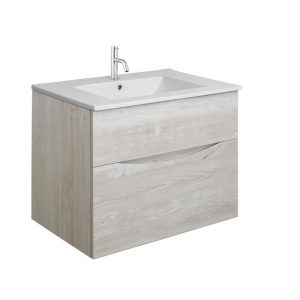 Glide II 2 Drawer Basin Unit 700 Nordic Oak (GL7000DNO+)