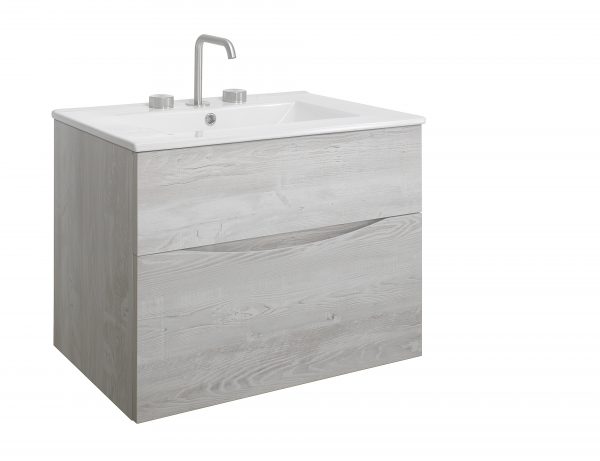 Glide II 2 Drawer Basin Unit 700 Nordic Oak (GL7000DNO+) - Image 5