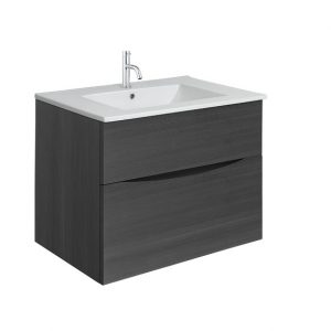 Glide II 2 Drawer Basin Unit 700 Steelwood (GL7000DST+)