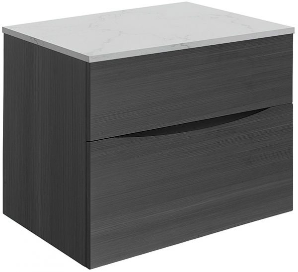 Glide II 2 Drawer Basin Unit 700 Steelwood (GL7000DST+) - Image 3