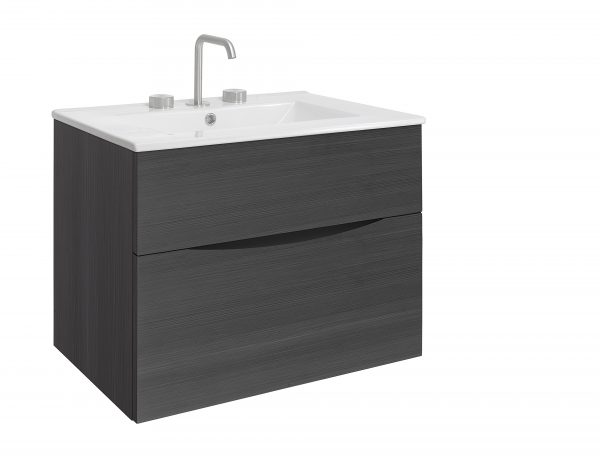 Glide II 2 Drawer Basin Unit 700 Steelwood (GL7000DST+) - Image 4