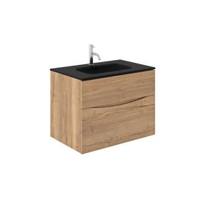 Glide II 2 Drawer Basin Unit 700 Windsor Oak (GL7000DWO+)