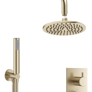 One Box Showering MPRO Bundle 1510 Brushed Brass (GTLPRO1510F)