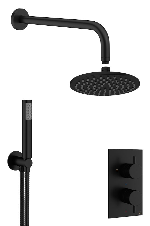 One Box Showering MPRO Bundle 1510 Matt Black (GTLPRO1510M)