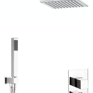 One Box Showering  Water Square Bundle Chrome (GTLWSQ01)
