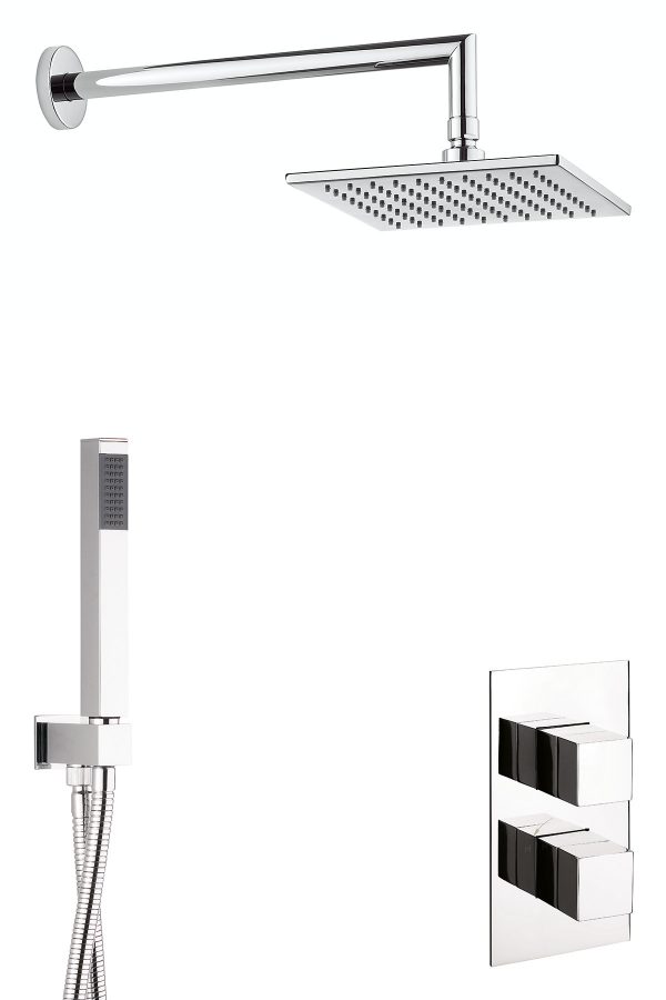 One Box Showering  Water Square Bundle Chrome (GTLWSQ01)