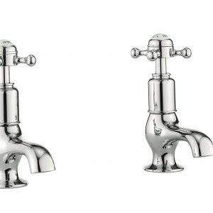 Belgravia Crosshead Cloakroom Basin Tap No Waste Deck Mounted Nickel (HG150DNN)