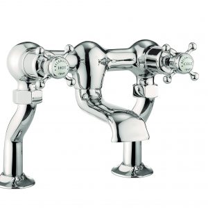 Belgravia Crosshead Bath Filler Deck Mounted Nickel (HG322DN)