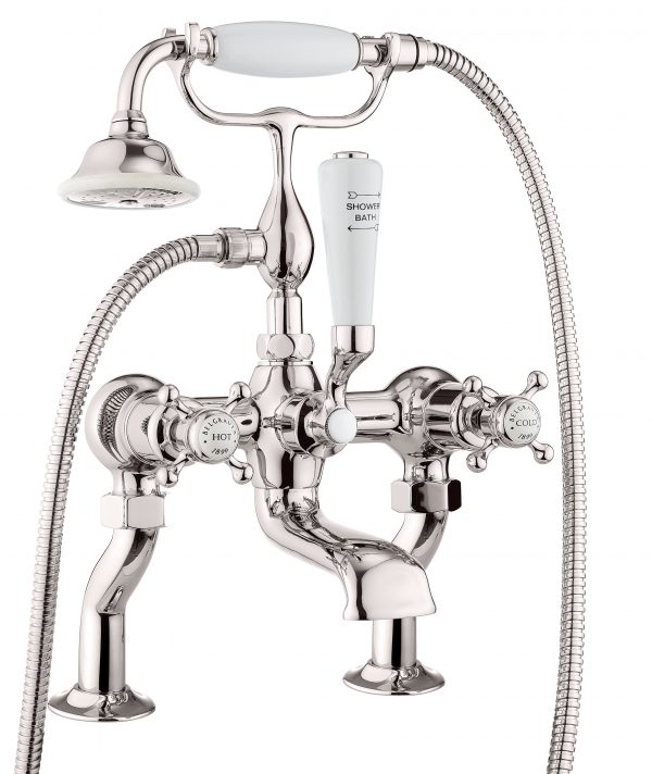 Belgravia Bath Shower Mixer Deck Mounted Nickel (HG422DN)