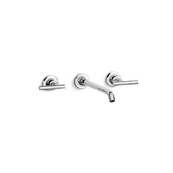 PURIST WALL-MOUNT LAVATORY FAUCET  WITH LEVER HANDLE (14415T-4-CP)