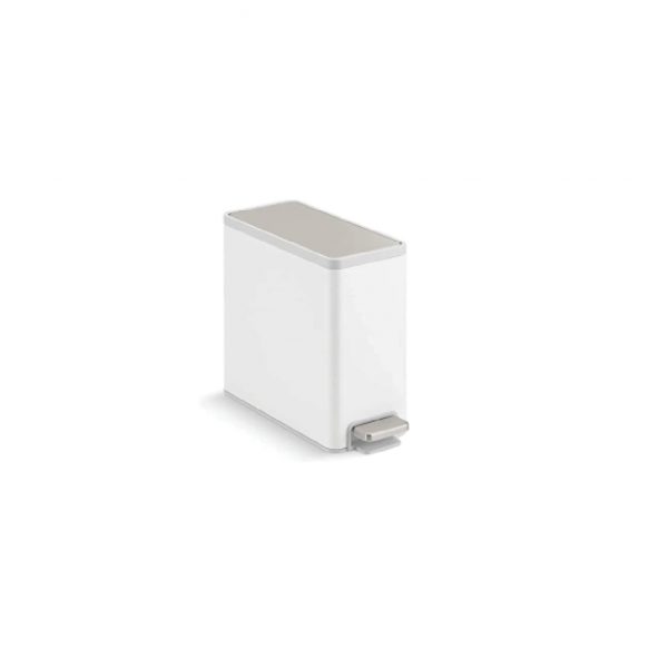 2.5 gallons SLIM STEP TRASH CAN (20957-STW)