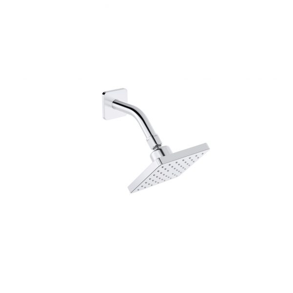 SQUARE SHOWERHEAD W/ SHOWER ARM (22645T-CP)