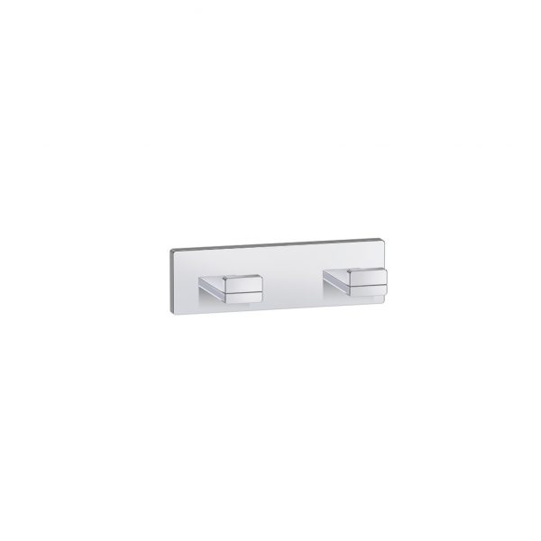 COMPLEMENTARY SQUARE DOUBLE ROBE HOOK (25073IN-CP)