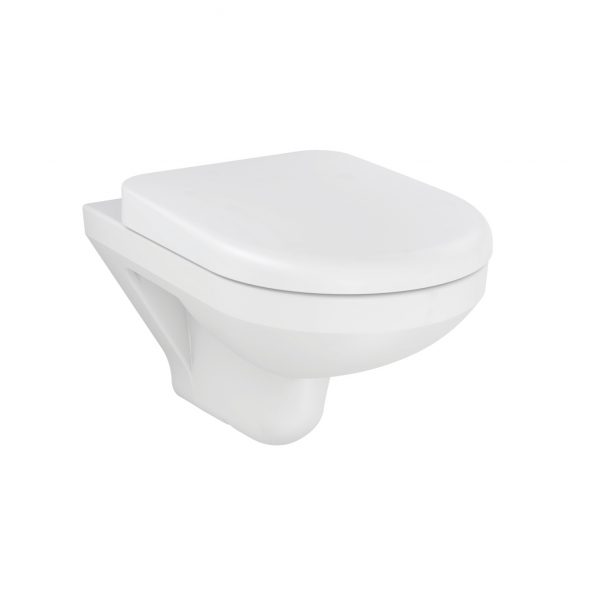 SPAN-ROUND WH TOILET W/SEAT (29171IN-S-0)