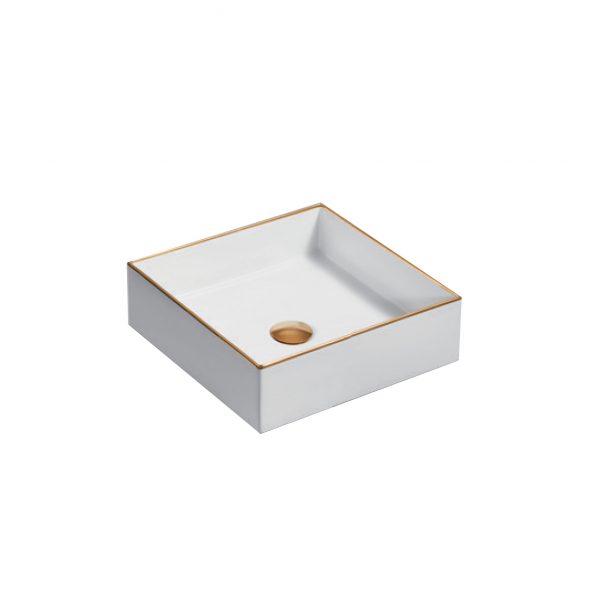 MICA SQUARE VESSEL，GOLDEN (77674T-PD2-0)