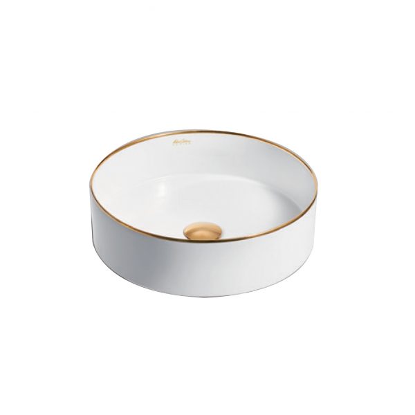 MICA ROUND VESSEL，GOLDEN (77675T-PD2-0)
