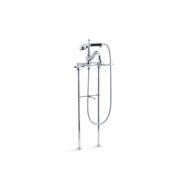 FINIAL® FLOOR MOUNT B/S FAUCET, W/BRACKE (8793T-4M-CP)