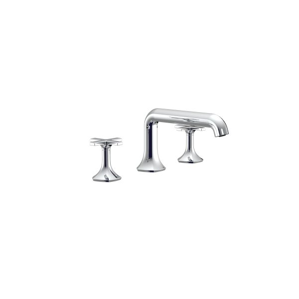 OCCASION DM BATH L SPOUT W/CROSS HNDLS (EX27105T-3-CP)