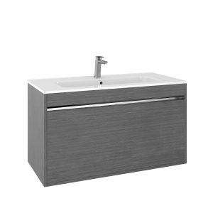 Kai Single Drawer Basin Unit 1000 Grey Oak (KL1000DGO)