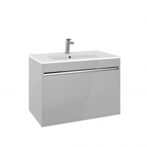 Kai Single Drawer Basin Unit 800 Grey Gloss (KL8000DGG)