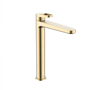 Lazo Tall Basin Monobloc Brushed Brass (LA112DNF)