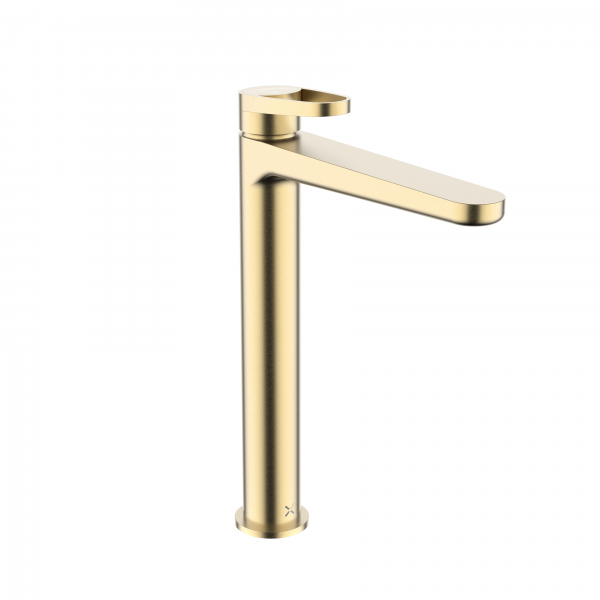 Lazo Tall Basin Monobloc Brushed Brass (LA112DNF)