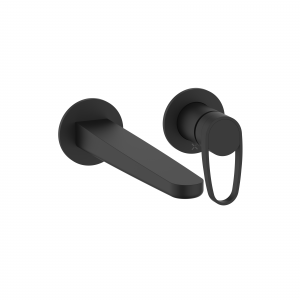 Lazo 2H Basin Set Wall Mounted Matt Black (LA120WNM)