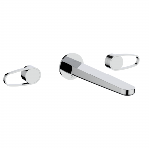 Lazo Basin 3H Set Wall Mounted Chrome (LA130WNC)