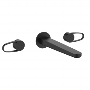Lazo Basin 3H Set Wall Mounted Matt Black (LA130WNM)
