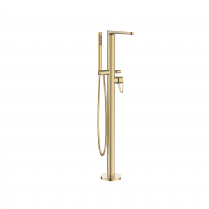 Lazo Bath Shower Mixer Floor Standing Brushed Brass (LA416FF)