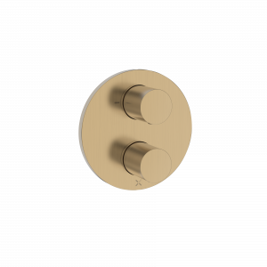 Crossbox Lazo 1 Outlet Trim & Valves Brushed Brass (LACB1000LBPF)