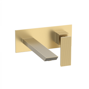Limit 2H Basin Set Wall Mounted Brushed Brass (LI120WNF)