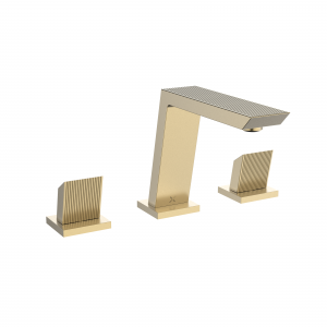 Limit 3H Basin Set Deck Mounted Brushed Brass (LI135DNF)