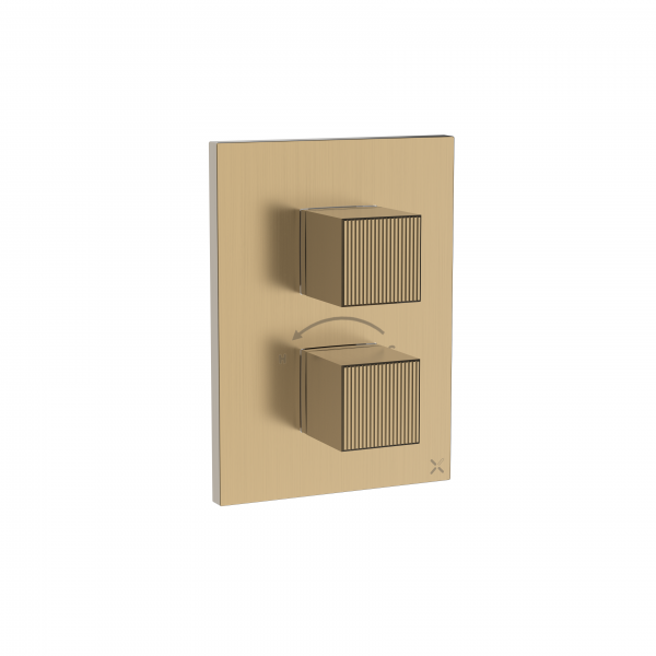 Crossbox Limit 3 Oulet Trim & Valves Brushed Brass (LICB2500LBPF)