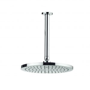Fusion Fixed Head 250mm & Ceiling Arm Round Chrome (MBFUAF25)
