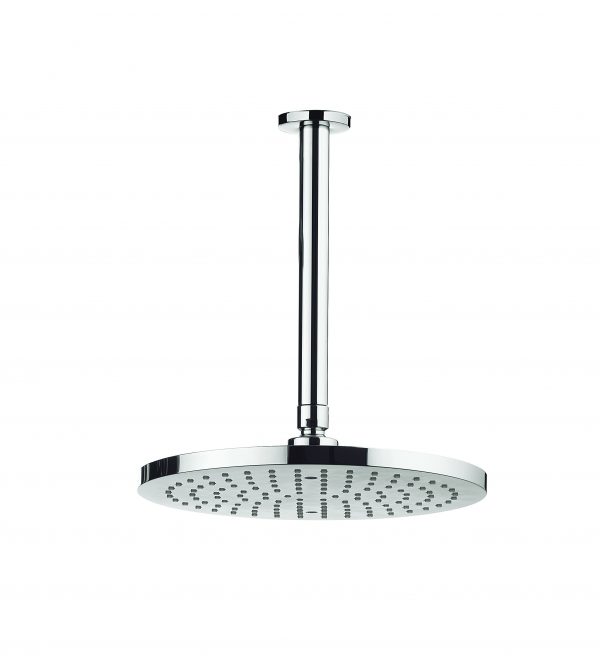 Fusion Fixed Head 250mm & Ceiling Arm Round Chrome (MBFUAF25)
