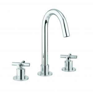 MPRO Crosshead Deck Mounted Basin Set Single Plate Chrome (PRC135DNC)
