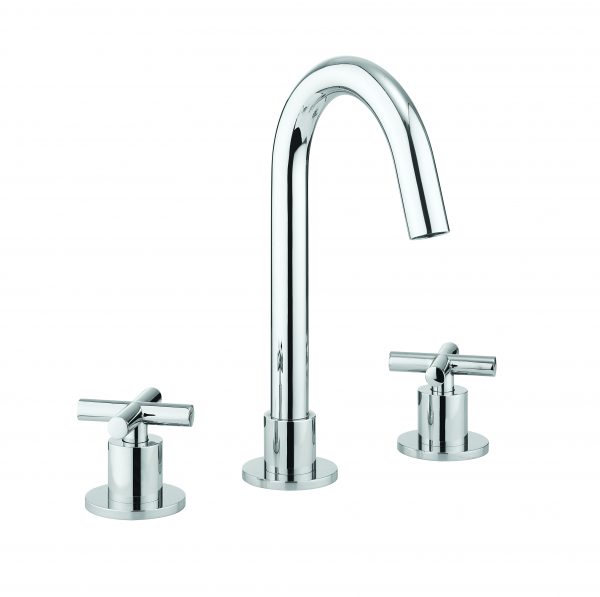 MPRO Crosshead Deck Mounted Basin Set Single Plate Chrome (PRC135DNC)