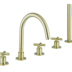 MPRO Crosshead 5 Hole BSM with Kit Brushed Brass (PRC450DF)