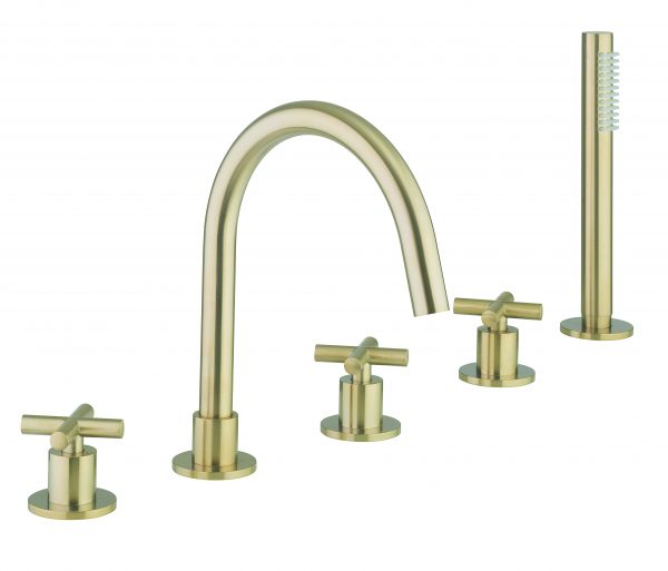 MPRO Crosshead 5 Hole BSM with Kit Brushed Brass (PRC450DF)