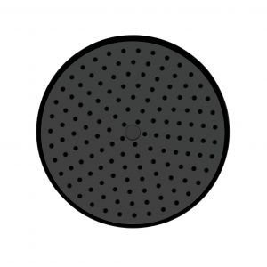 MPRO Industrial 8" Easy Clean Shower Head Carbon Black (PRI08M_EC)
