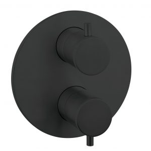 Crossbox MPRO Industrial 1 Outlet Trim & Levers Carbon Black (PRICB1000LBPM)