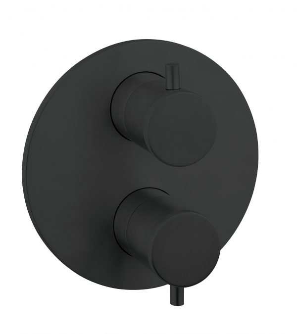 Crossbox MPRO Industrial 1 Outlet Trim & Levers Carbon Black (PRICB1000LBPM)