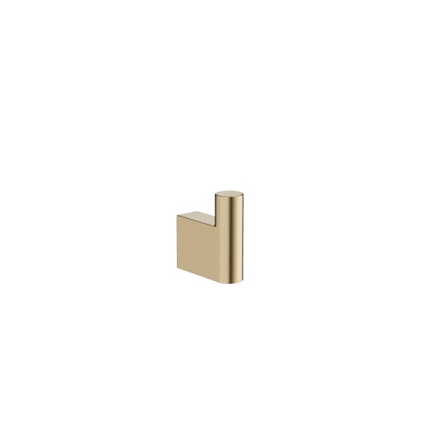 MPRO Single Robe Hook Brushed Brass (PRO021F+)
