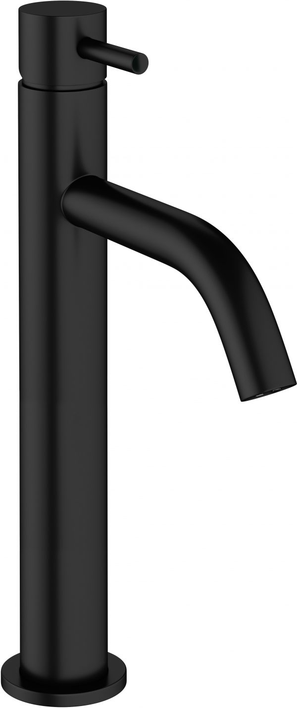 MPRO Basin Tall Monobloc No Waste Matt Black (PRO112DNM)