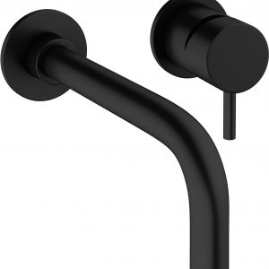 MPRO Basin 2 Hole Set Wall Mounted Matt Black (PRO120WNM)