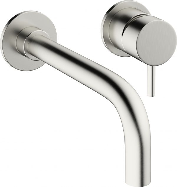 MPRO Basin 2 Hole Set Wall Mounted Stainless (PRO120WNV)